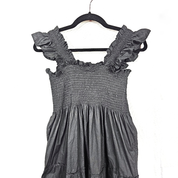 Quince 100% Organic Cotton Poplin Smocked Midi Dress - Picture 4 of 8